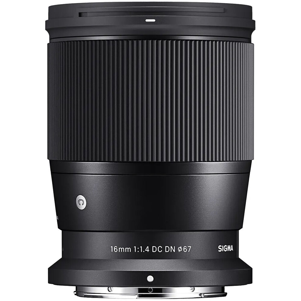 Sigma 16mm f/1.4 DC DN Contemporary lens for Nikon Z mount mirrorless cameras.