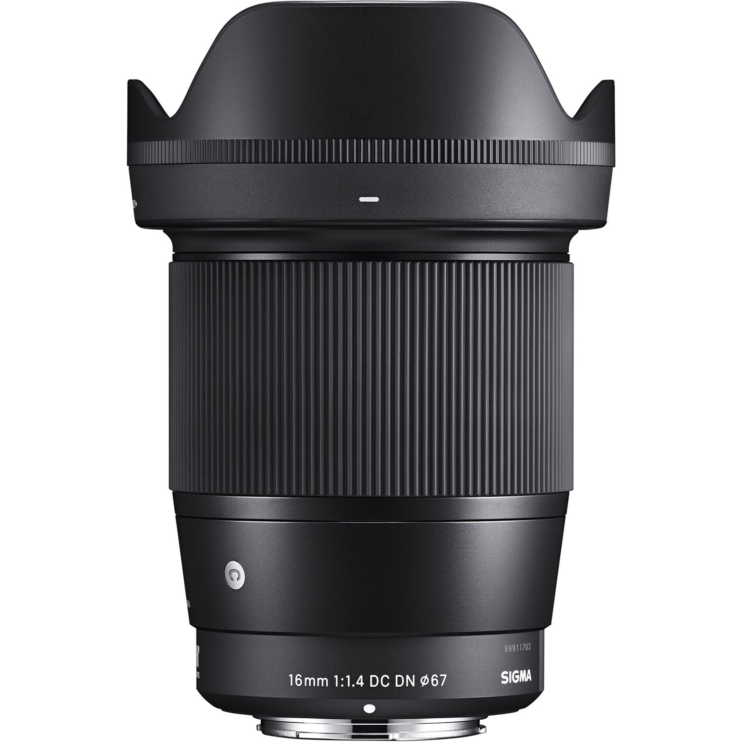Sigma 16mm f/1.4 DC DN Contemporary lens for Sony E-mount mirrorless cameras.