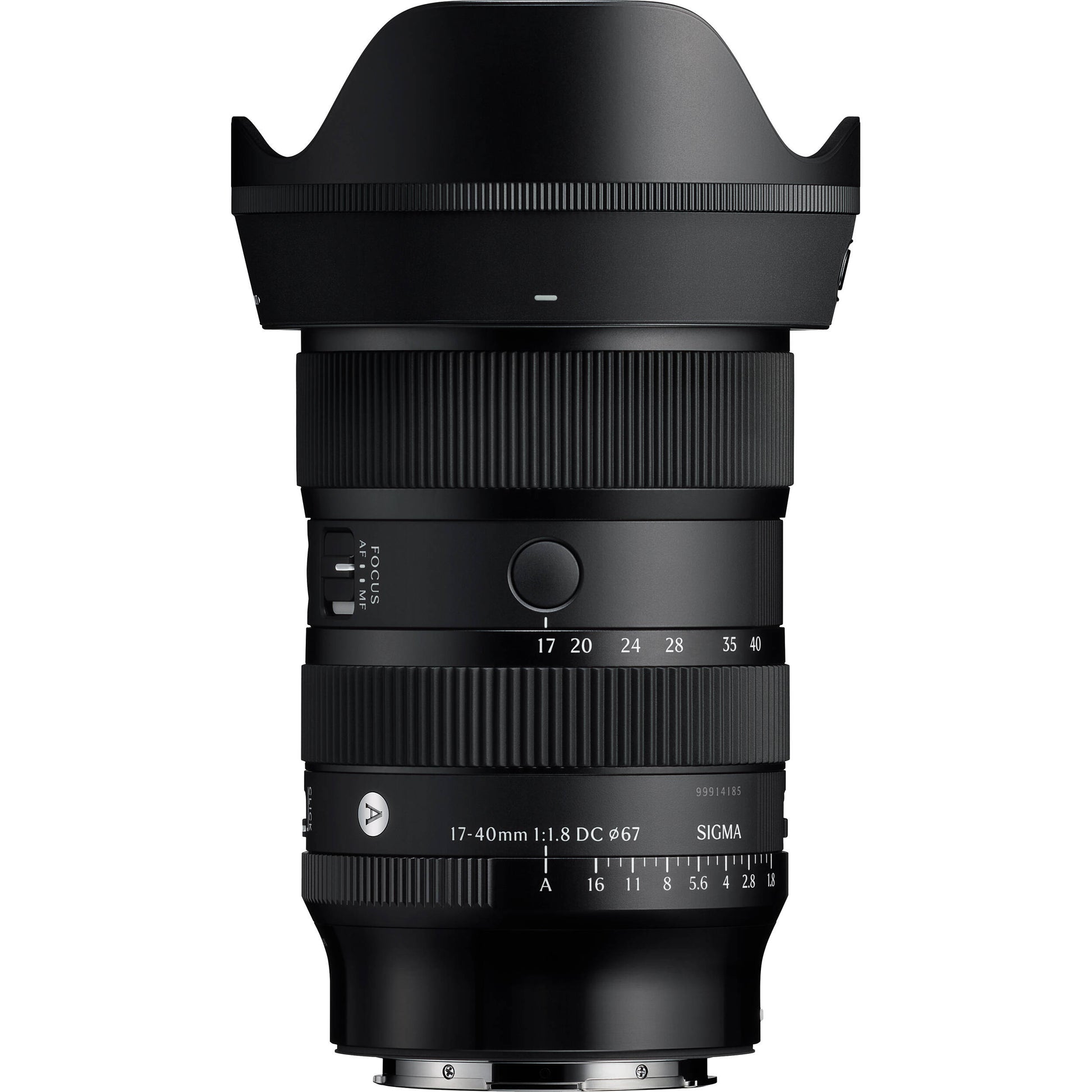 Sigma 17–40mm f/1.8 Art Lens with fast aperture