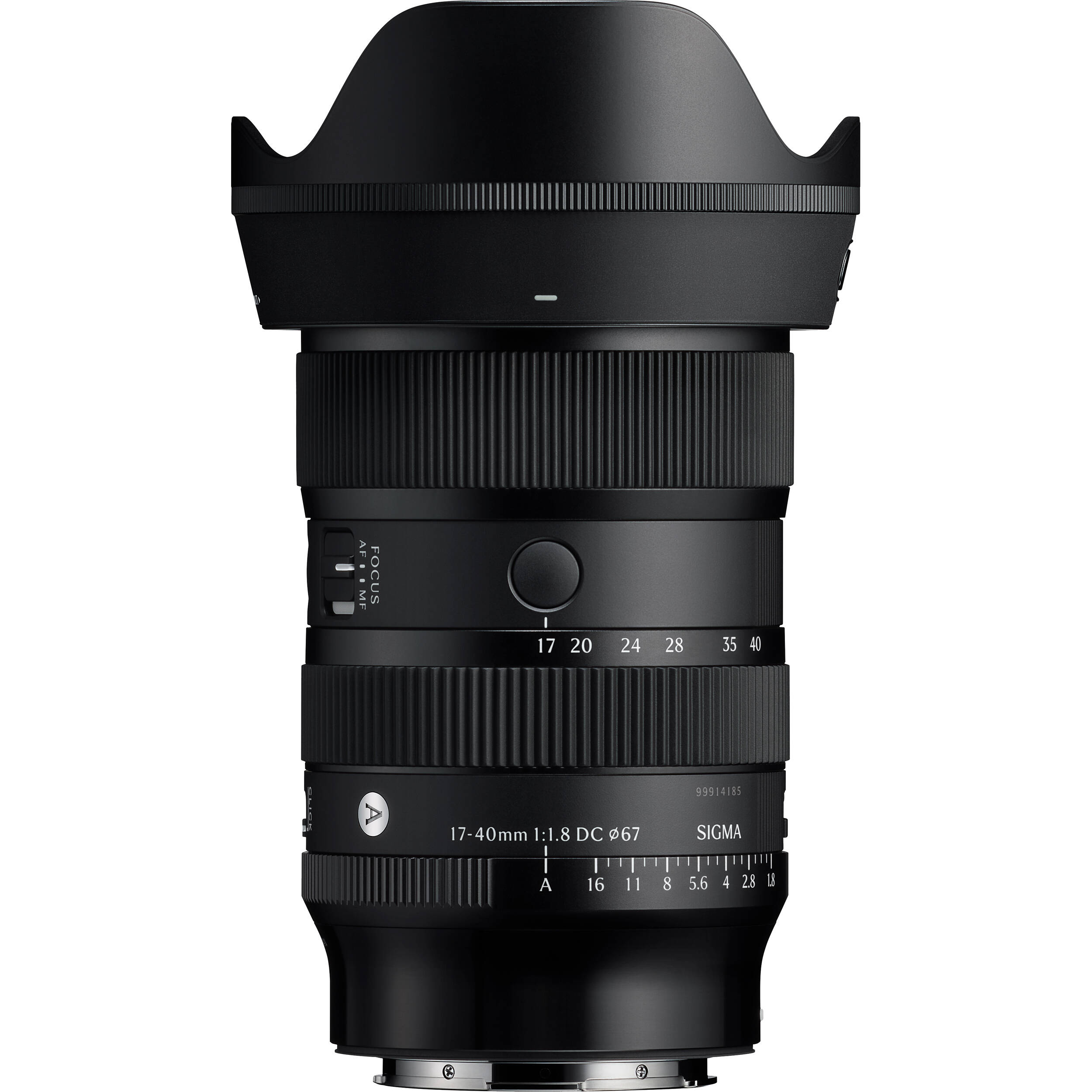 Sigma 17–40mm f/1.8 Art Lens with fast aperture