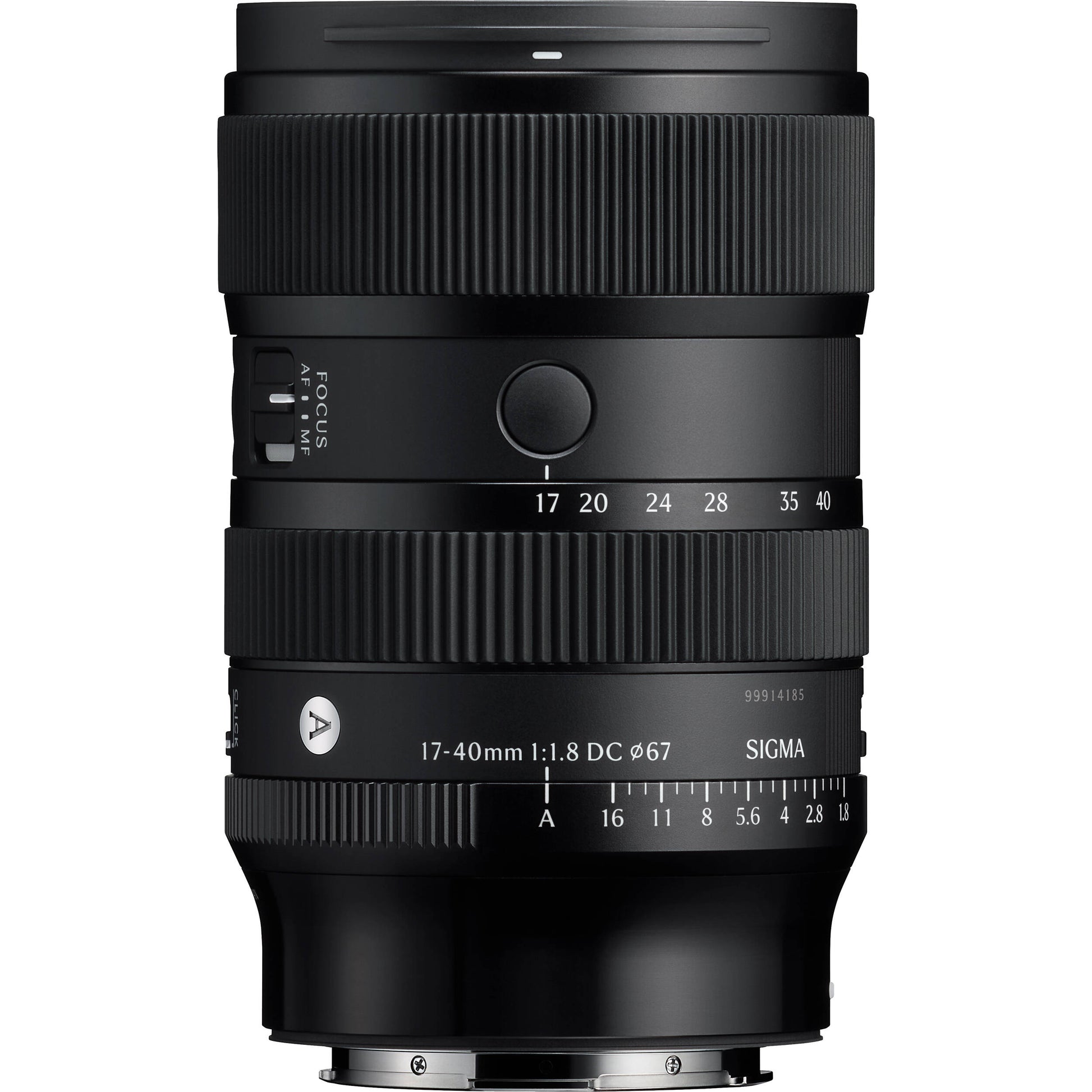 Sigma 17–40mm f/1.8 Art Lens with fast aperture