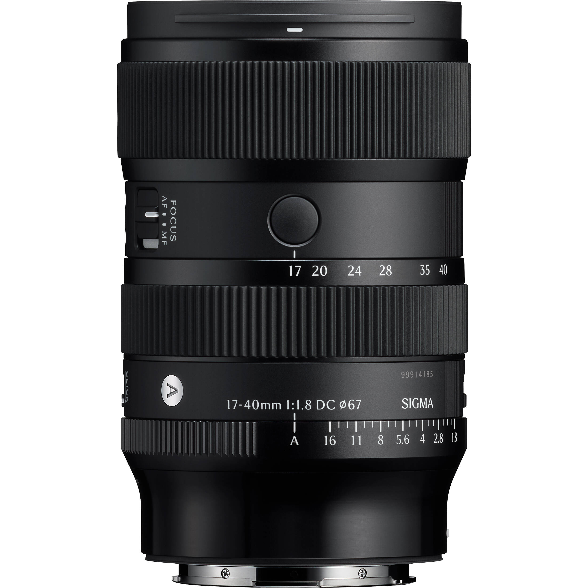 Sigma 17–40mm f/1.8 Art Lens with fast aperture