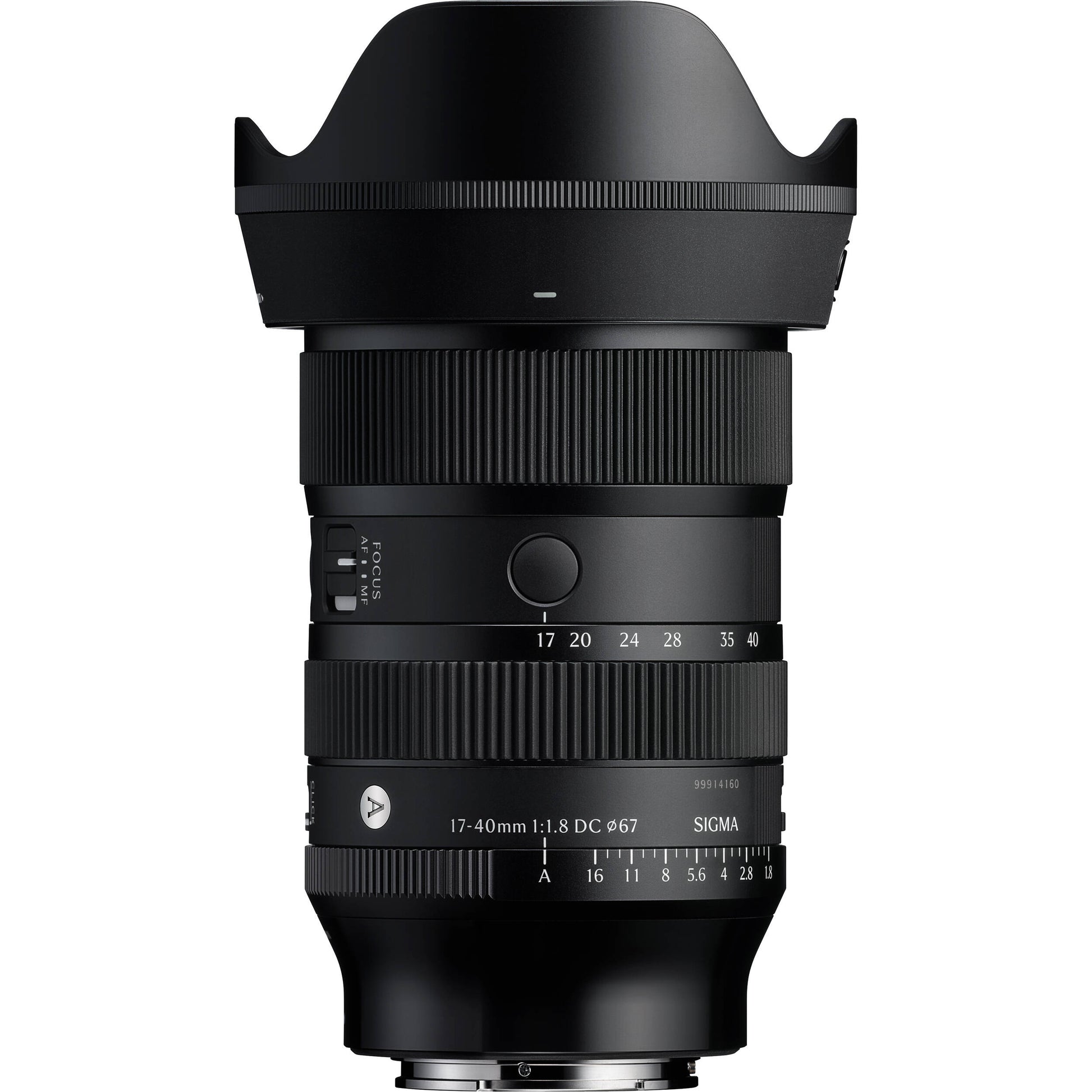 Sigma 17–40mm f/1.8 Art Lens with fast aperture