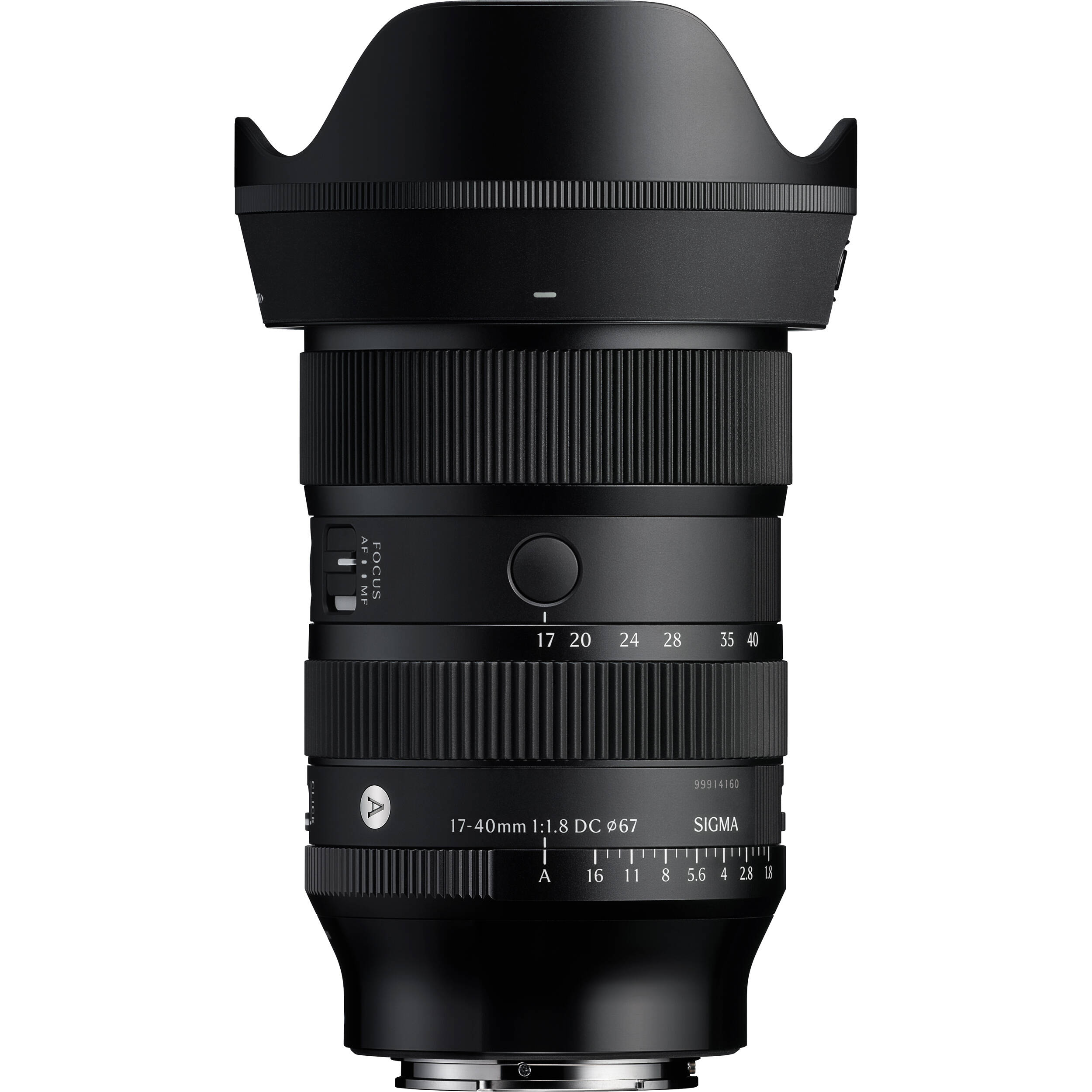 Sigma 17–40mm f/1.8 Art Lens with fast aperture
