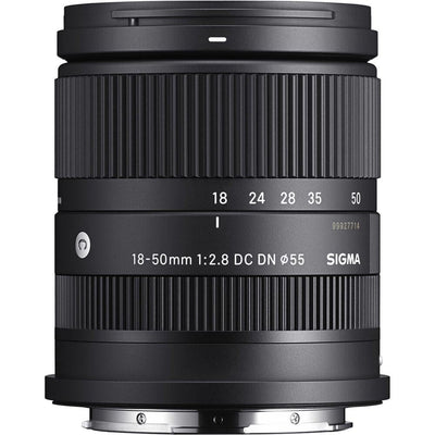 Sigma camera lens on a white background