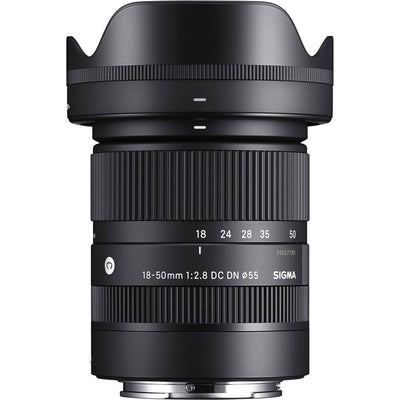Sigma camera lens on a white background