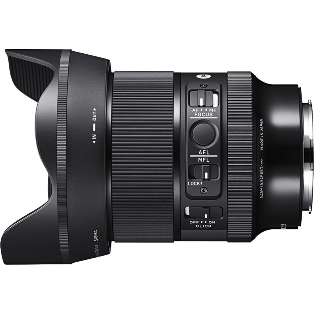 Sigma 24mm f/1.4 DG DN Art Lens for full-frame mirrorless cameras with wide-angle view and fast aperture