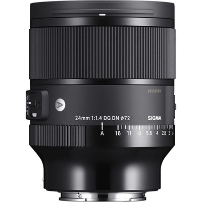Sigma 24mm f/1.4 DG DN Art Lens for full-frame mirrorless cameras with wide-angle view and fast aperture