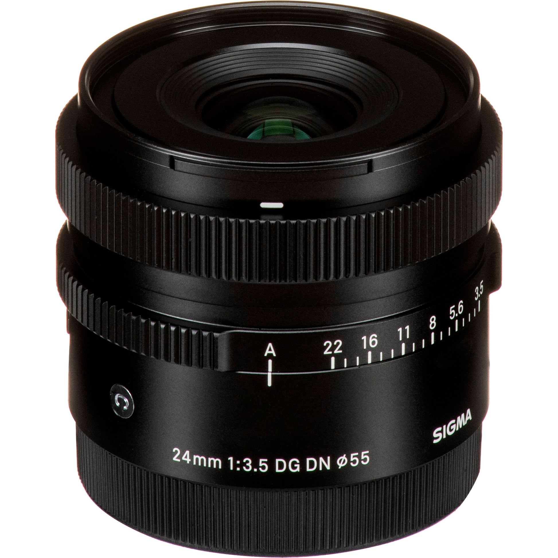SIGMA 24mm f/3.5 DG DN Contemporary wide-angle prime lens for mirrorless cameras with compact all-metal design and high-performance optics