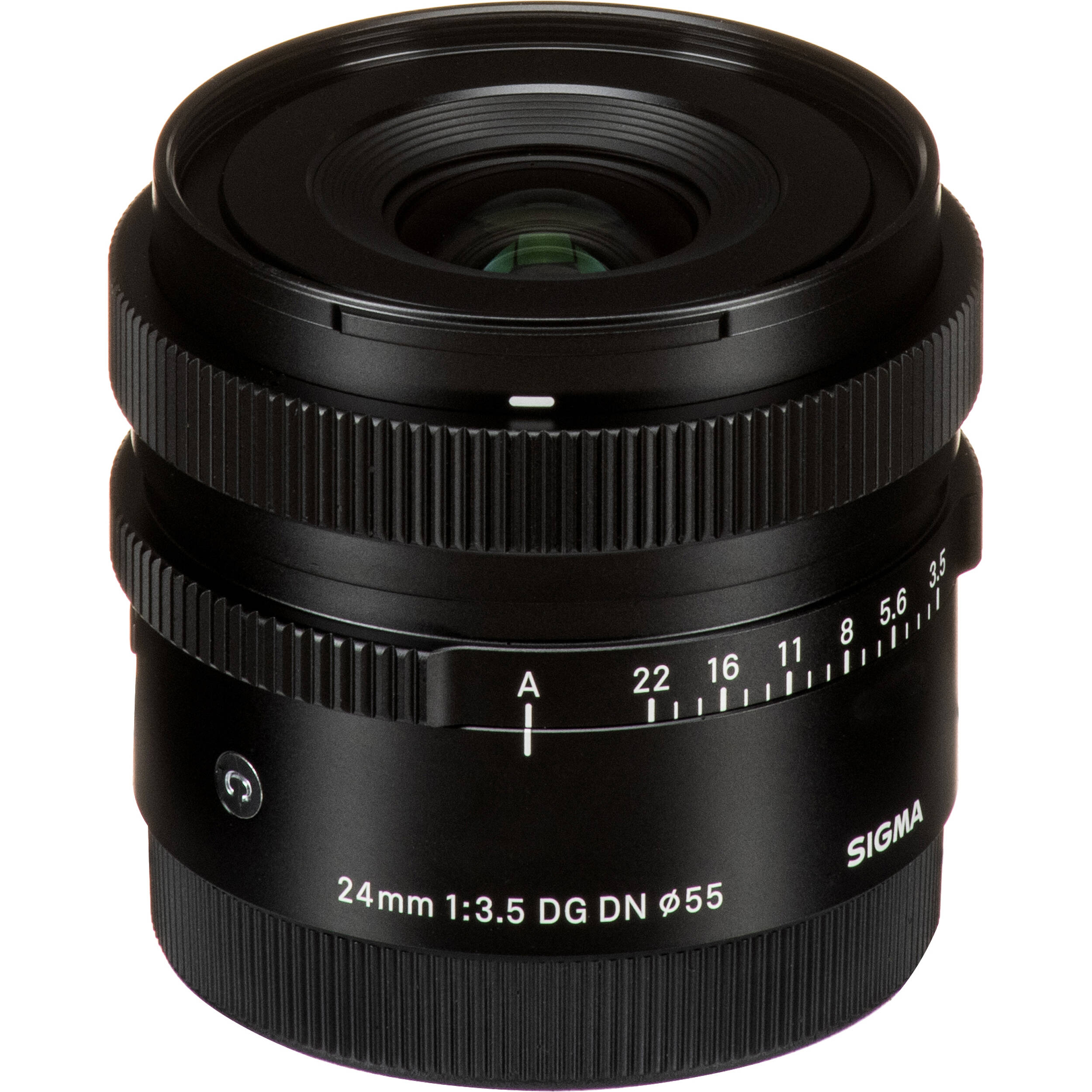 SIGMA 24mm f/3.5 DG DN Contemporary wide-angle prime lens for mirrorless cameras with compact all-metal design and high-performance optics