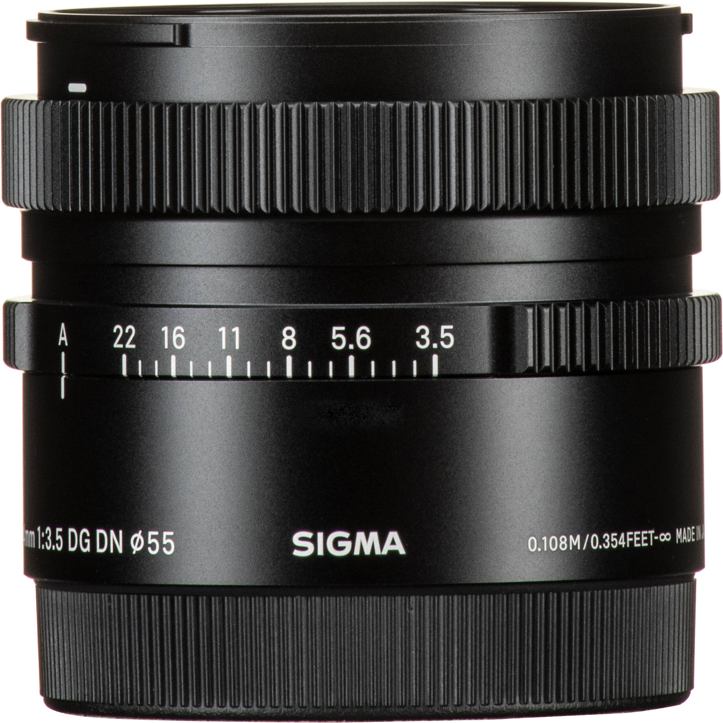 SIGMA 24mm f/3.5 DG DN Contemporary wide-angle prime lens for mirrorless cameras with compact all-metal design and high-performance optics