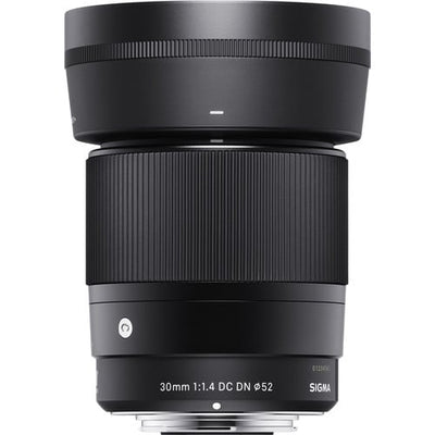 Sigma camera lens on a white background