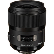 Sigma 35mm f/1.4 Art Lens for Nikon – wide-angle prime with f/1.4 aperture.