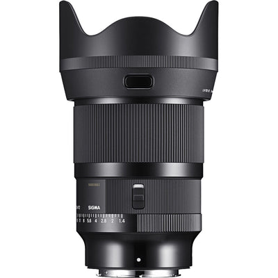 Sigma camera lens on a white background