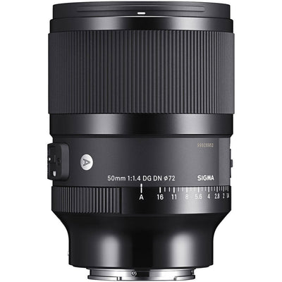 Sigma camera lens on a white background