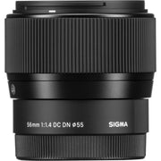 Sigma 56mm f/1.4 DC DN Contemporary Lens – fast prime lens with outstanding sharpness and beautiful bokeh, ideal for portraits and low-light shooting.
