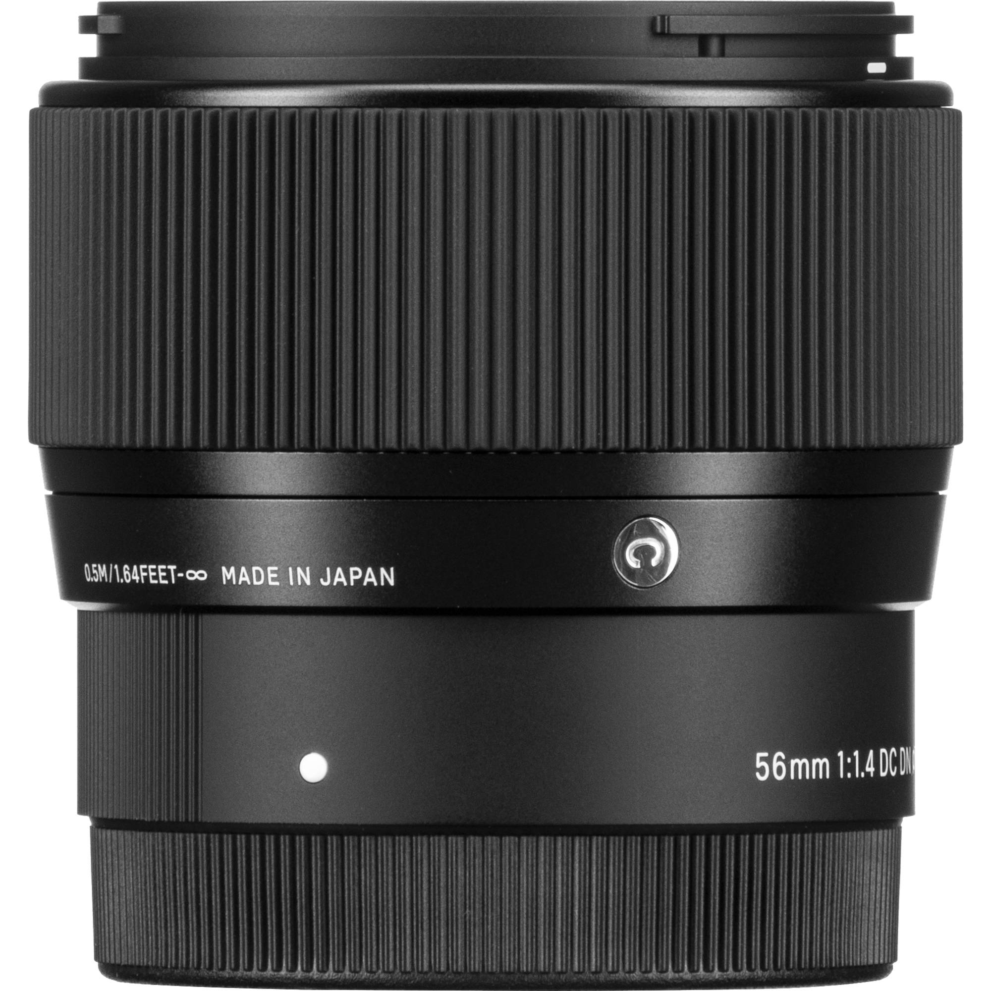 Sigma 56mm f/1.4 DC DN Contemporary Lens – fast prime lens with outstanding sharpness and beautiful bokeh, ideal for portraits and low-light shooting.

