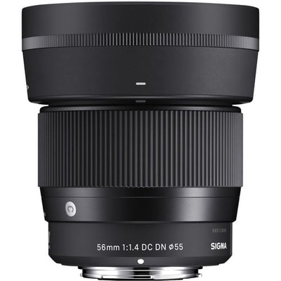 Sigma 56mm f/1.4 DC DN Contemporary Lens – fast prime lens with outstanding sharpness and beautiful bokeh, ideal for portraits and low-light shooting.