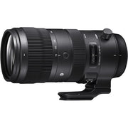 Sigma 70-200mm f/2.8 DG OS HSM Sports Lens for Nikon F. Professional telephoto zoom with f/2.8, OS stabilisation, and weather-sealed build for sports and wildlife photography.