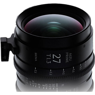 Sigma Aizu Prime T1.3 LF Cinema Lens ARRI PL compact large-format cine lens with fast aperture.