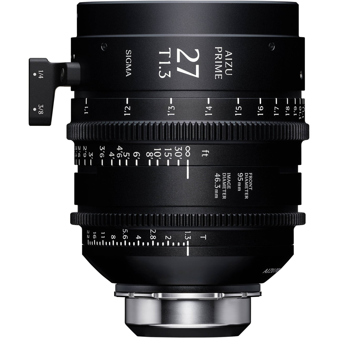 Sigma Aizu Prime T1.3 LF cinema lens for Sony E with fast aperture, large-format coverage, compact design, and advanced metadata support.