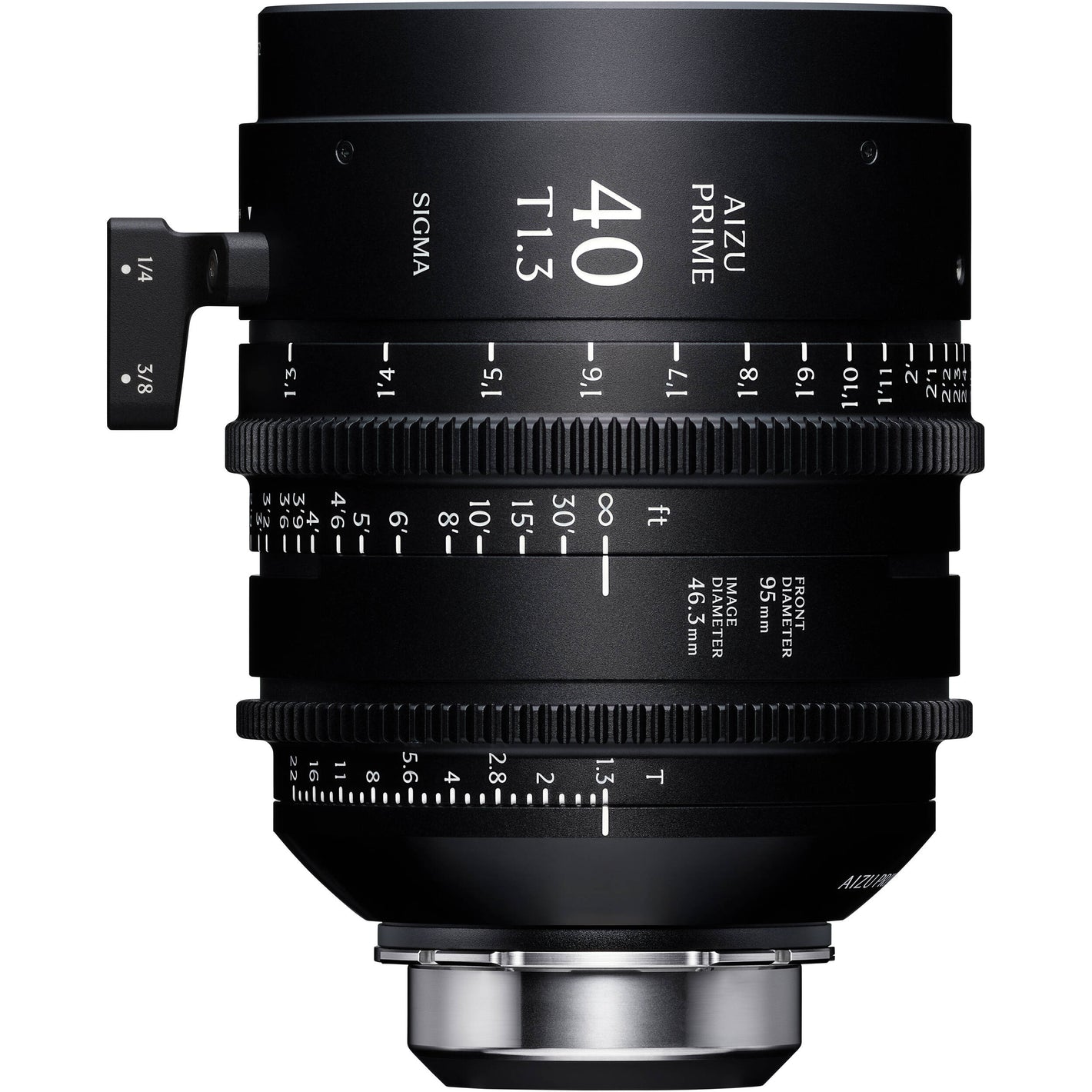 Sigma Aizu Prime T1.3 LF cinema lens for Sony E with fast aperture, large-format coverage, compact design, and advanced metadata support.