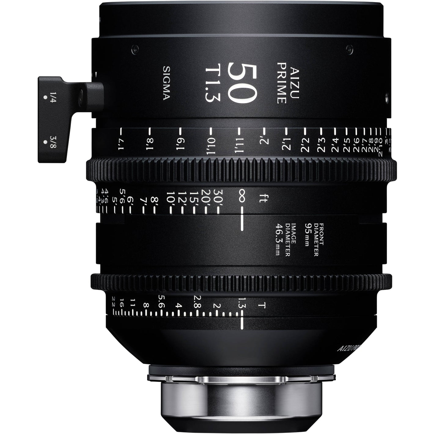 Sigma Aizu Prime T1.3 LF cinema lens for Sony E with fast aperture, large-format coverage, compact design, and advanced metadata support.