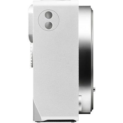 Sigma BF Mirrorless Camera in silver with 24.6MP full-frame back-illuminated Bayer CMOS sensor, L-mount, 230GB internal storage, 6K video at 30fps, Full HD 120fps recording, hybrid autofocus with human and animal tracking, ISO 100-102400, 3.15-inch touchscreen, USB-C, and metal unibody design.