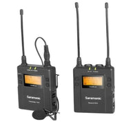 Portable UHF lavalier wireless system with dual-channel receiver It delivers broadcast-quality sound for DSLRs and camcorders.
