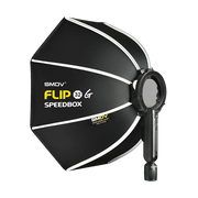 Quick and easy setup within one second with this flippable octagon softbox, prevents colour distortion with the high-quality non-fluorescent material.