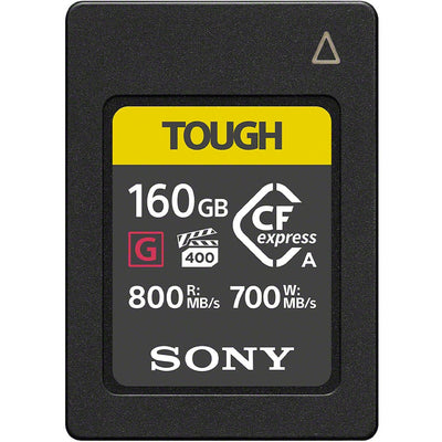 Sony CFexpress Type A TOUGH Memory Card – ultra-durable, high-speed storage designed for 4K/8K video and professional photography workflows.