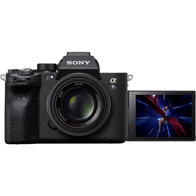 Sony Alpha a7S III full-frame mirrorless camera, 12.1MP sensor, 4K 120fps video, 5-axis stabilisation, and fast hybrid autofocus for low-light performance.
