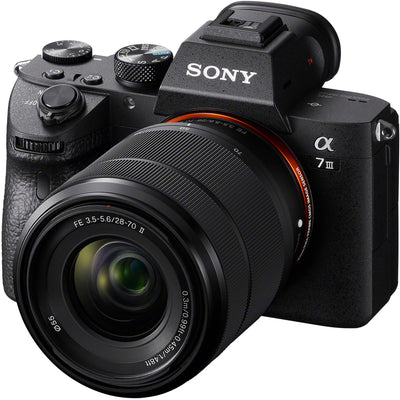 Sony a7 III camera and 28-70mm lens kit with 5-axis stabilisation.
