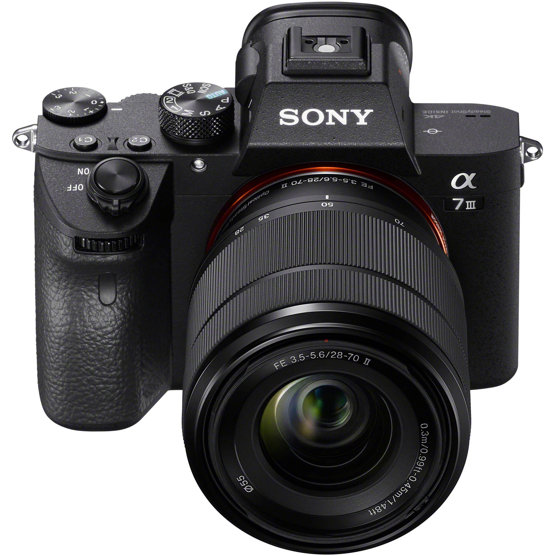 Sony a7 III camera and 28-70mm lens kit with 5-axis stabilisation.