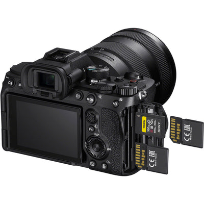 Sony a7 IV mirrorless camera with 33MP sensor.