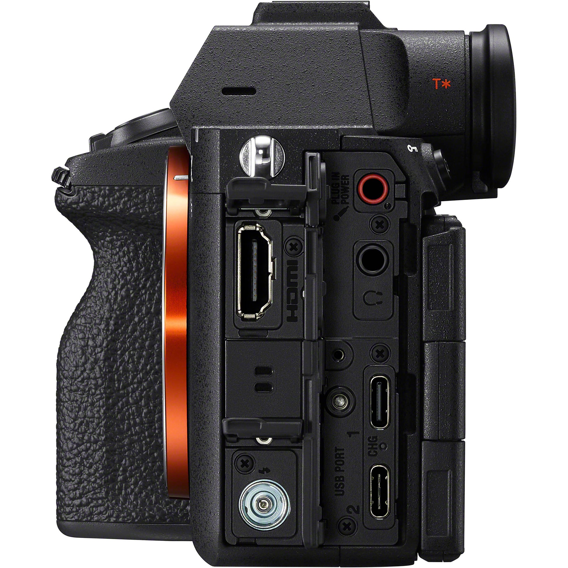 Sony Alpha 7R VI full-frame mirrorless camera body front view with 66.8MP sensor and 8K video recording