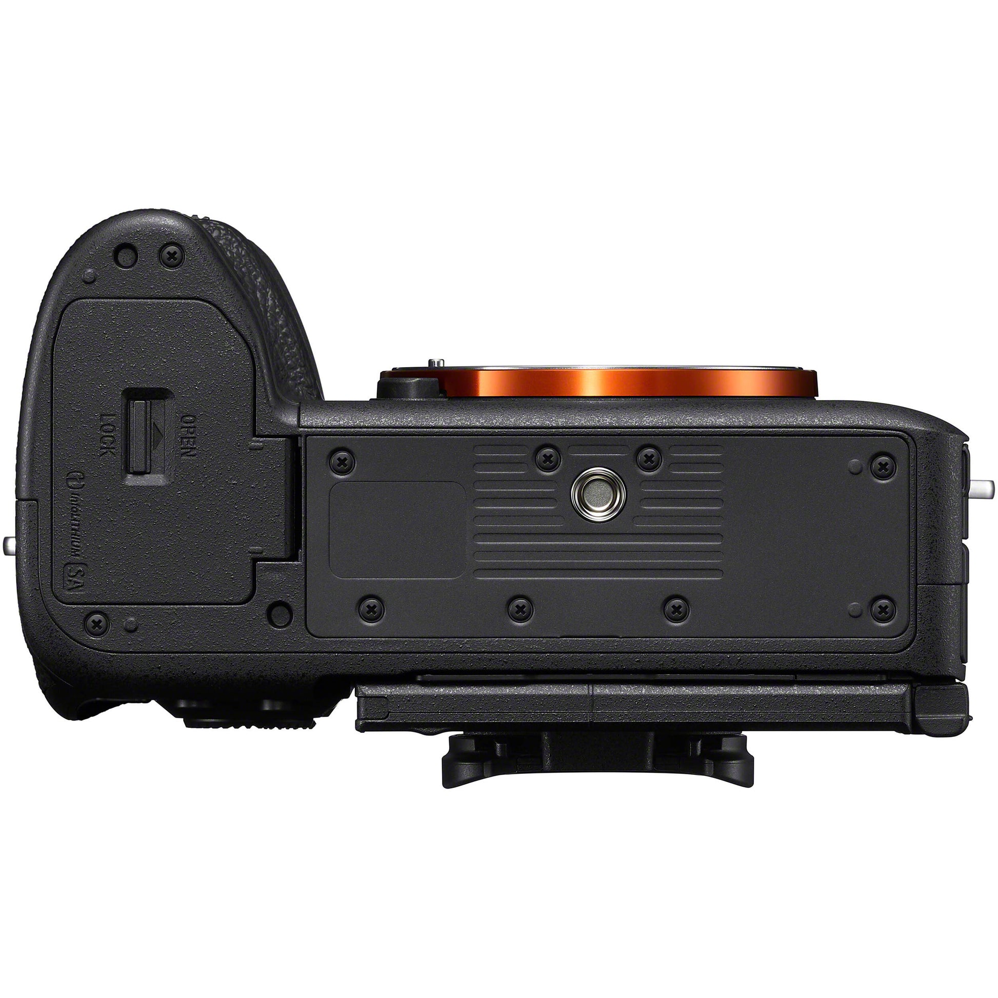 Sony Alpha 7R VI full-frame mirrorless camera body front view with 66.8MP sensor and 8K video recording