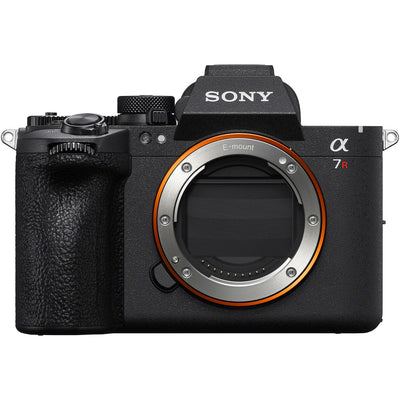 Sony Alpha 7R VI full-frame mirrorless camera body front view with 66.8MP sensor and 8K video recording