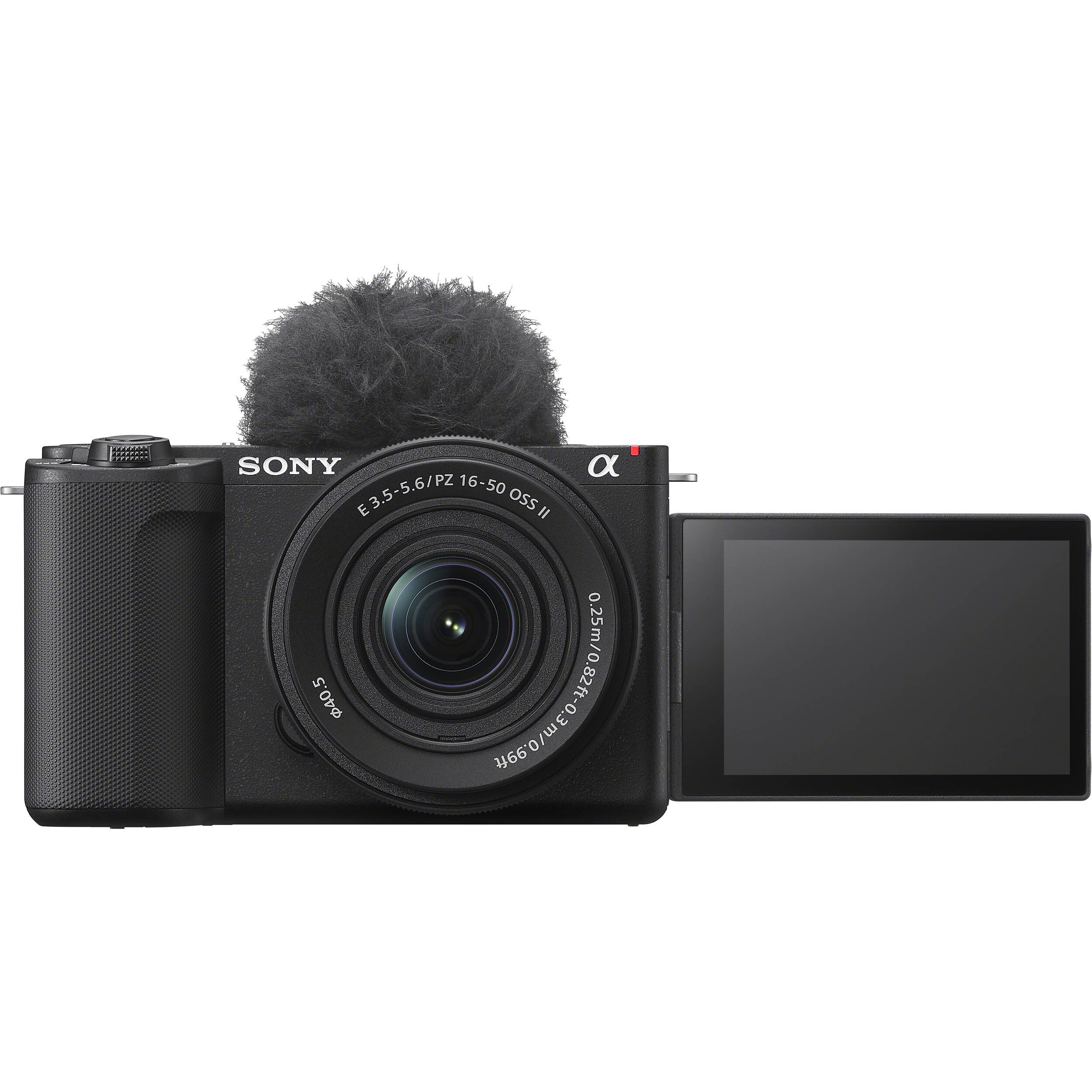 Sony ZV-E10 II mirrorless camera vlogging kit with 16-50mm lens, microphone, grip and SD card

