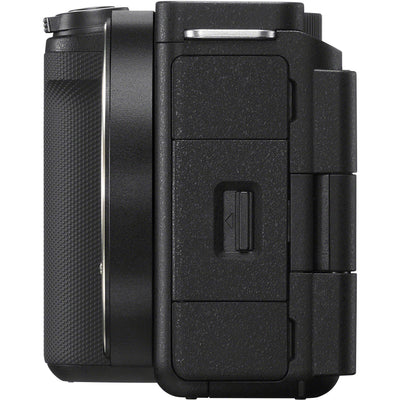 Sony ZV-E10 II mirrorless camera vlogging kit with 16-50mm lens, microphone, grip and SD card
