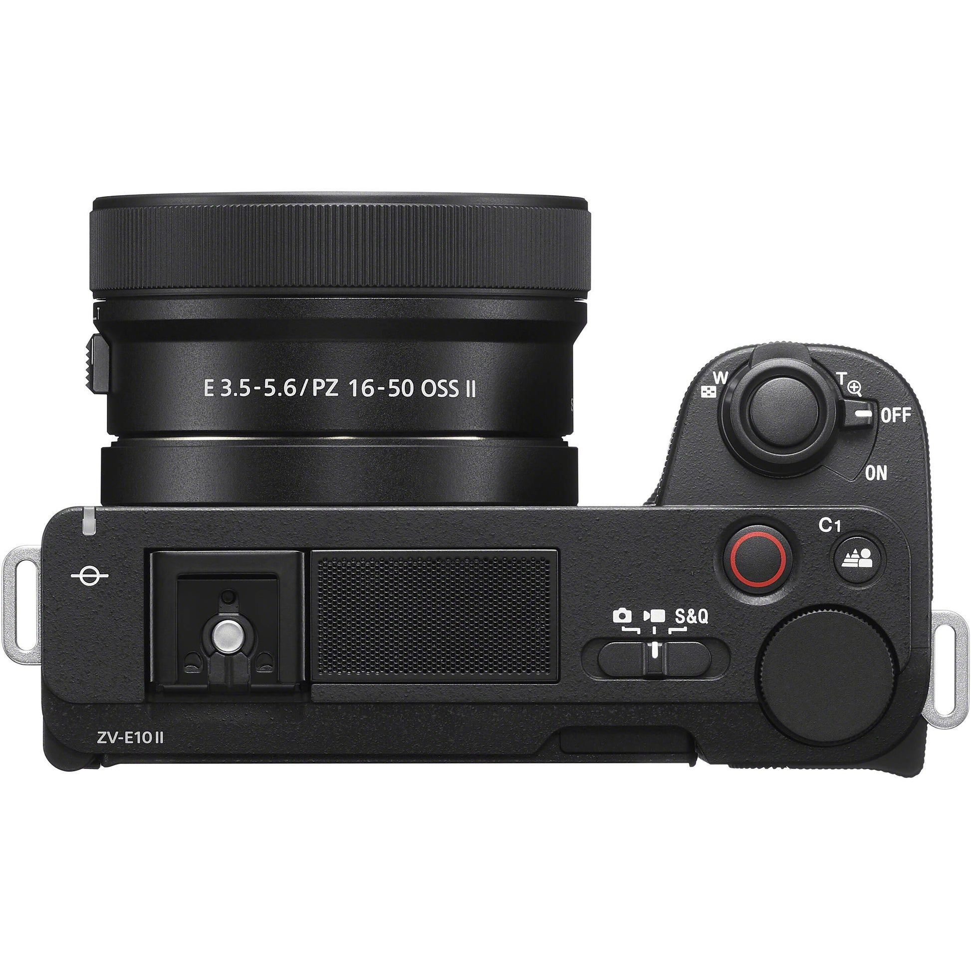 Sony ZV-E10 II mirrorless camera vlogging kit with 16-50mm lens, microphone, grip and SD card
