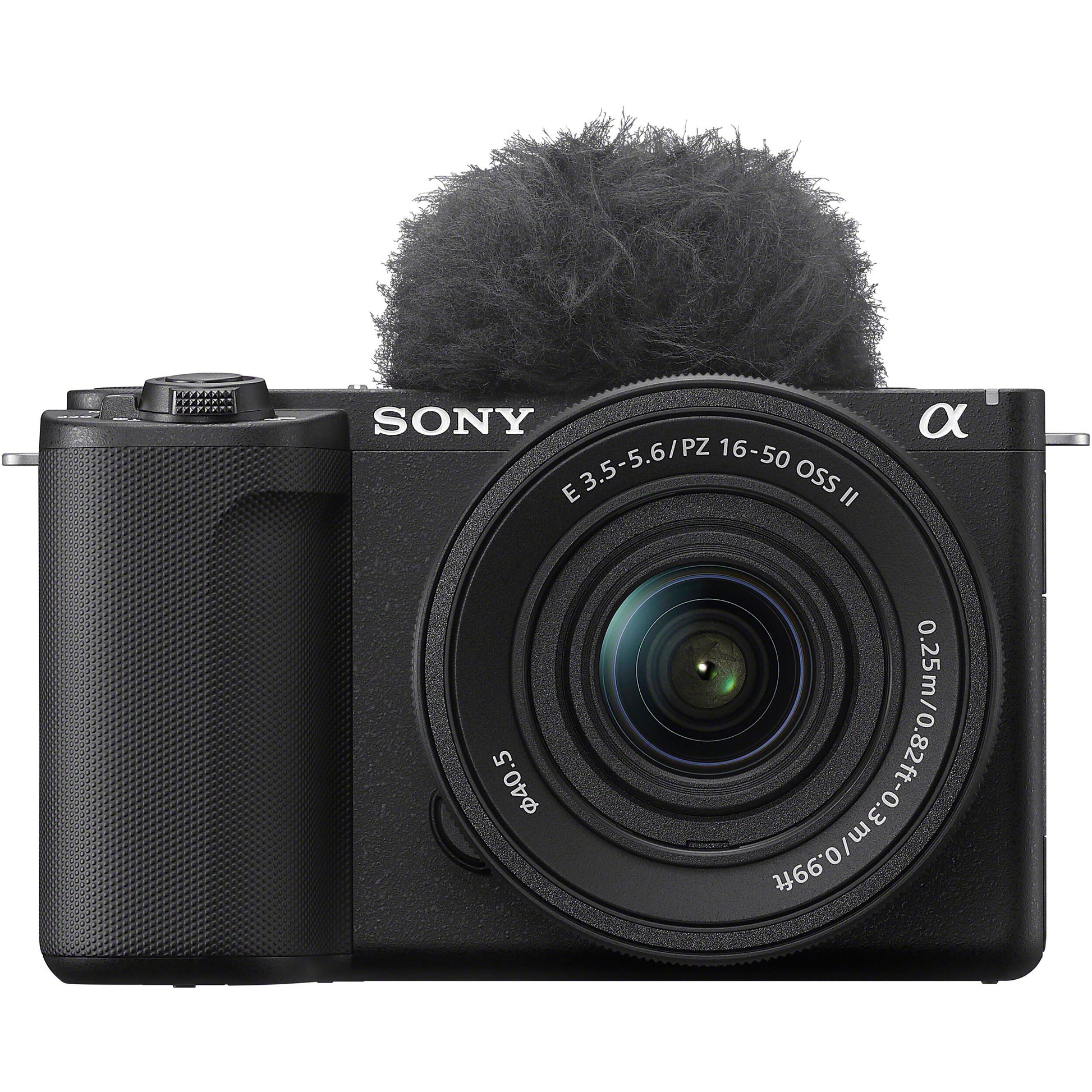 Sony ZV-E10 II mirrorless camera vlogging kit with 16-50mm lens, microphone, grip and SD card
