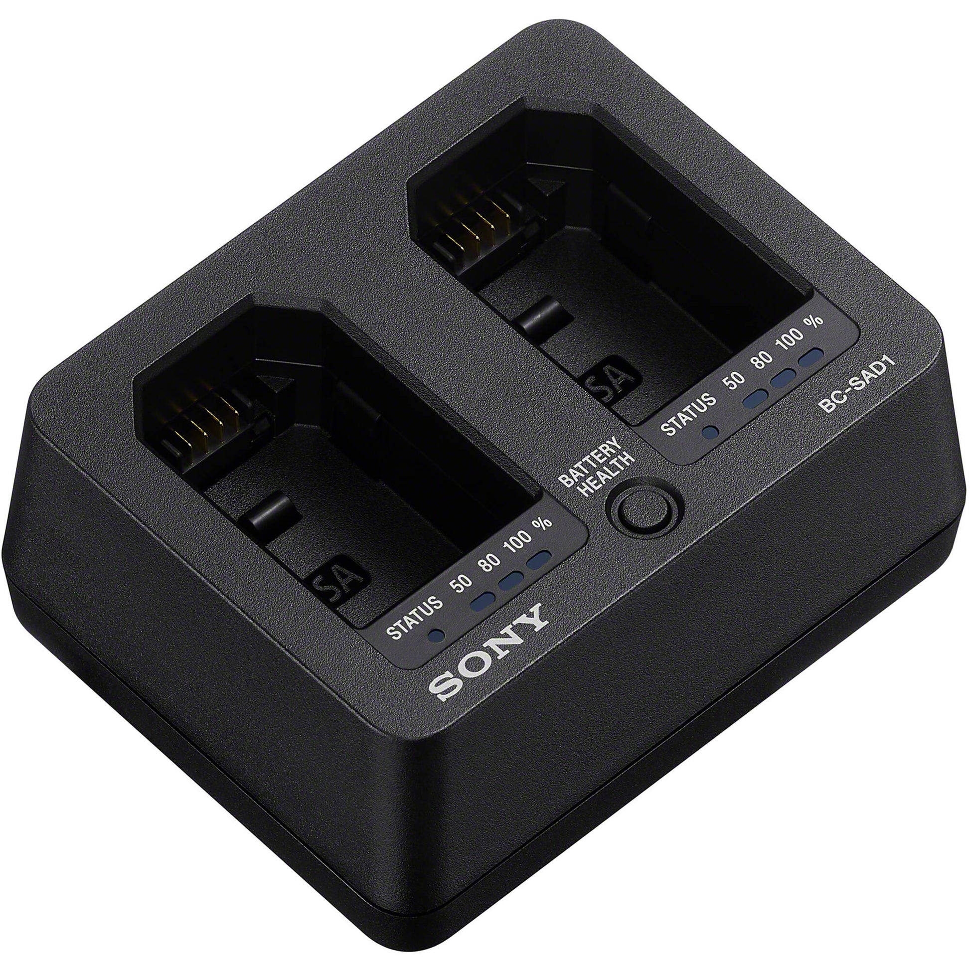 Sony BC-SAD1 dual USB-C battery charger for Sony NP-SA100 batteries
