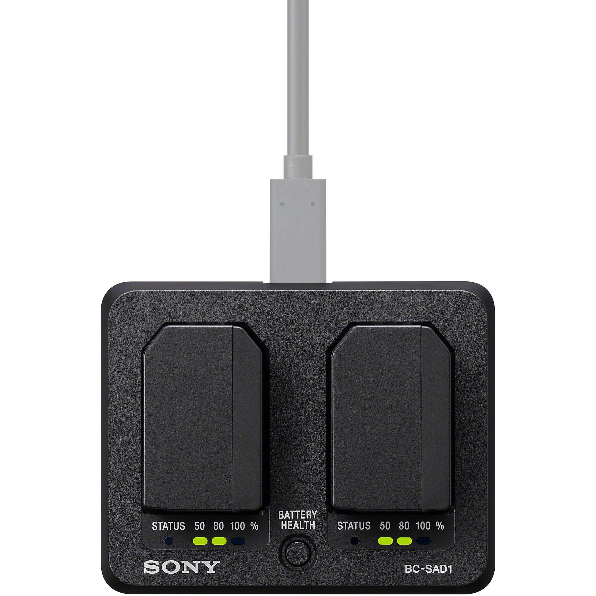 Sony BC-SAD1 dual USB-C battery charger for Sony NP-SA100 batteries
