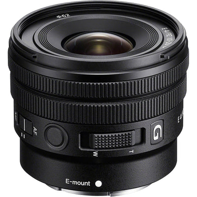 Sony E 10-20mm f/4 G Lens – a compact ultra-wide-angle zoom with constant f/4 aperture, advanced optics, and fast AF, ideal for vlogging, landscapes, and architecture.