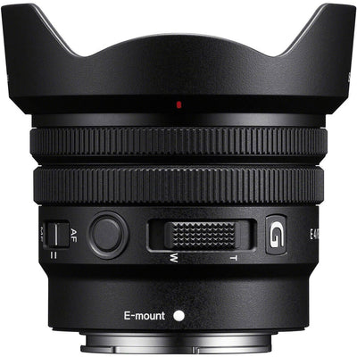 Sony E 10-20mm f/4 G Lens – a compact ultra-wide-angle zoom with constant f/4 aperture, advanced optics, and fast AF, ideal for vlogging, landscapes, and architecture.