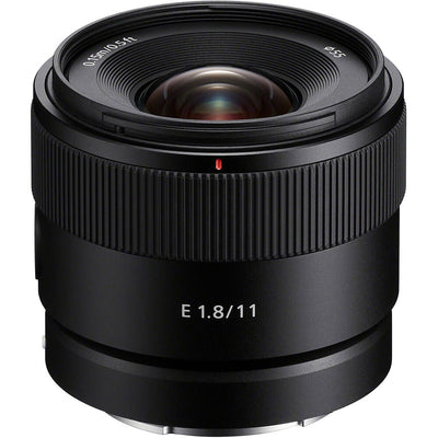 Sony E 11mm f/1.8 ultra-wide-angle prime lens – compact, bright, and ideal for vlogging, landscapes, and architecture.