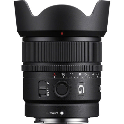 Sony E 15mm f/1.4 G Lens – a fast, ultra-wide prime with stunning sharpness, smooth bokeh, and advanced AF, perfect for landscapes, vlogging, and low-light creativity.