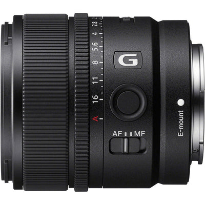 Sony E 15mm f/1.4 G Lens – a fast, ultra-wide prime with stunning sharpness, smooth bokeh, and advanced AF, perfect for landscapes, vlogging, and low-light creativity.