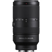 Sony E 70-350mm f/4.5-6.3 G OSS lens. Telephoto zoom for APS-C cameras with sharp optics, OSS stabilisation, and lightweight, travel-ready design.